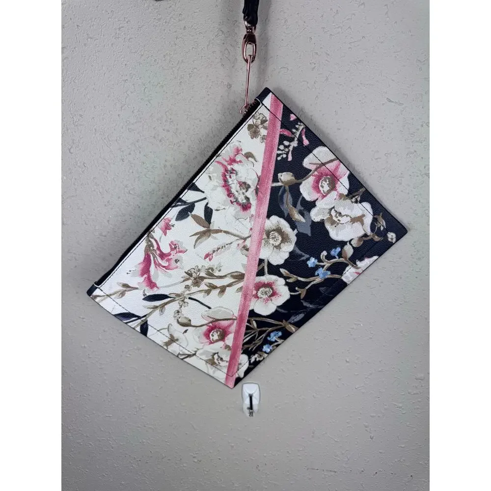 White House Black Market Floral Clutch